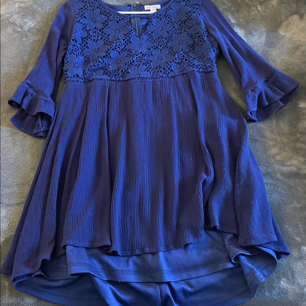 Blue Short Dress